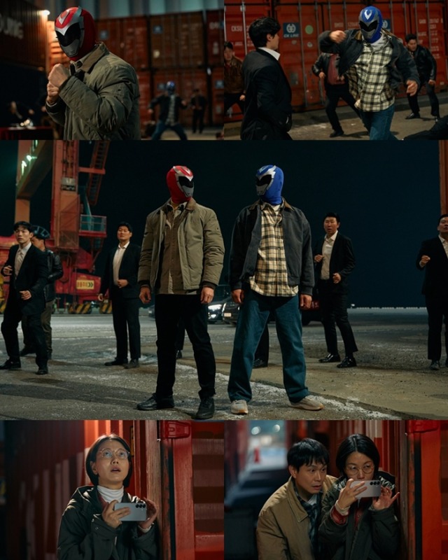 오십프로 7회 신하균X허성태, 가면레이서 공조…마약 밀거래 현장 추적