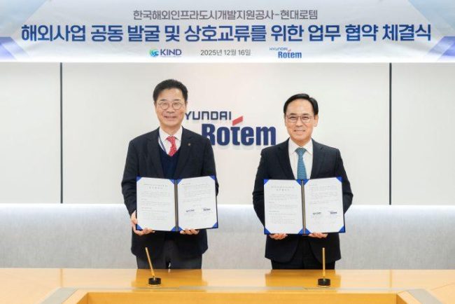 현대로템, KIND와 협력으로 해외 철도사업 발굴 협력