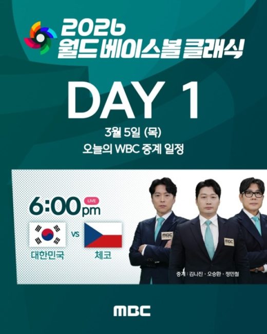 2026 WBC 1차전 대한민국 체코 선발 소형준 출격, '1차전 징크스' 깬다